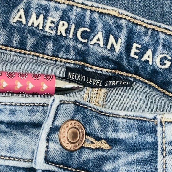 American Eagle AE Super Hi Rise Jegging Next Level Stretch 0 R - Picture 7 of 9